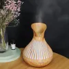 400ML una hoja hueco grano de madera color lámpara aromaterapia máquina Specification image